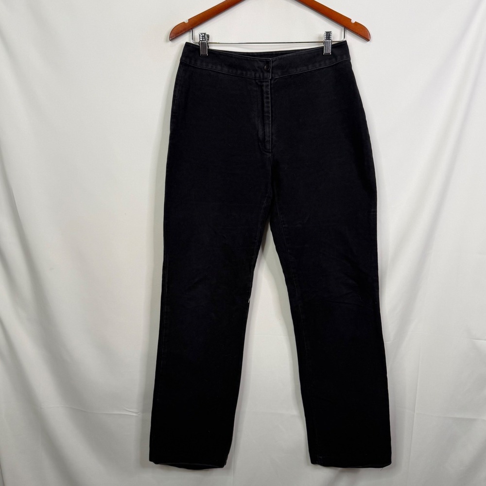 Katharine Hamnett Denim Black Straight Leg Pants Made in Italy Size 30 Womens - Picture 3 of 9